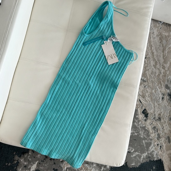 Zara one shoulder body cone dress contour collection ,xs-s ,new - Picture 4 of 4